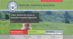 Desktop Screenshot of nashvillevetspecialists.com
